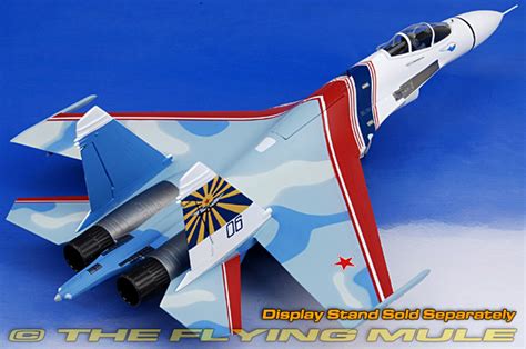 Witty Wtw72014 09 Su 27 Flanker Diecast Model Russian Air Force Russian Knights Blue 06