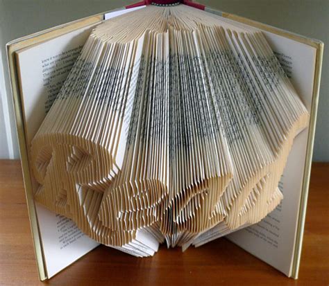 Beautiful Sculptures On Folded Book Art The Design Inspiration