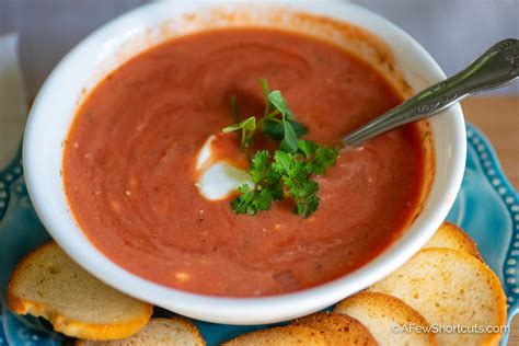 The Best Tomato Soup Recipe Simple And Ready In Minutes A Few Shortcuts