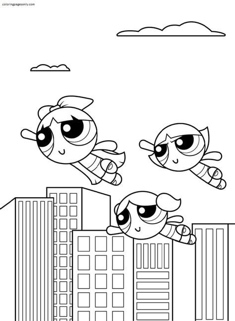 Free Printable Powerpuff Girls Coloring Pages Colorin