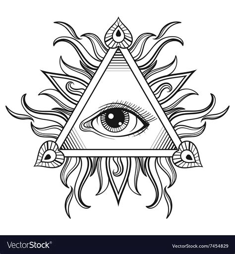 Https://techalive.net/coloring Page/all Seeing Eye Coloring Pages