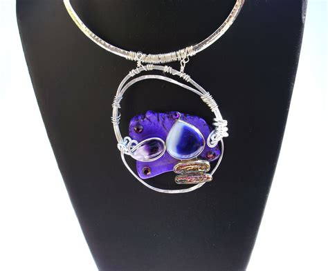 detroit jewelry artist rosemary summers just took this purple agate and amethyst stone to