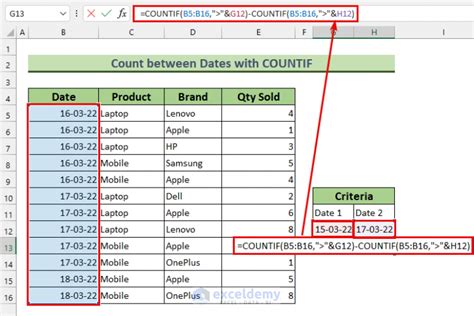 How To Count Rows With Multiple Criteria In Excel 6 Methods
