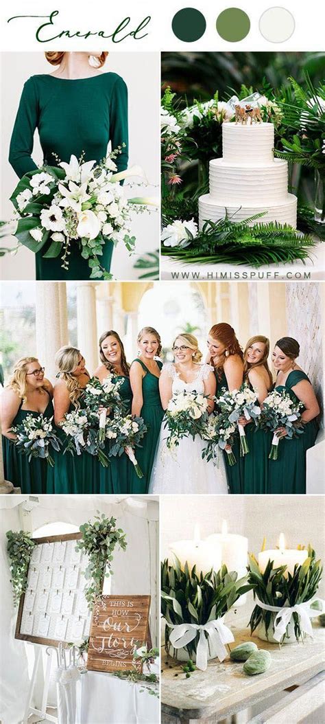 14 Dark Green Emerald Wedding Colors And Palettes Hi Miss Puff