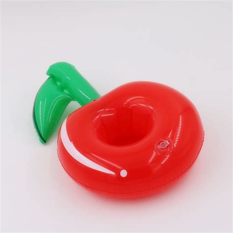 12 Pieces Pack Inflatable Cherry Drink Floats Inflatable Cherry Cup