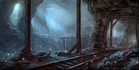 Lower Mine Ruins Of The Dwarven Tunnels Connecting To The Deep Roads