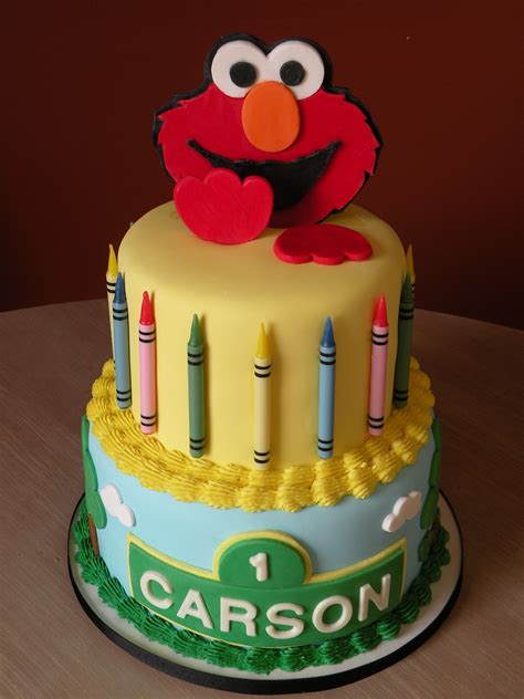 Elmo 1st Birthday Cake Elmo Cake Made For A 1st Birthday Client Sent