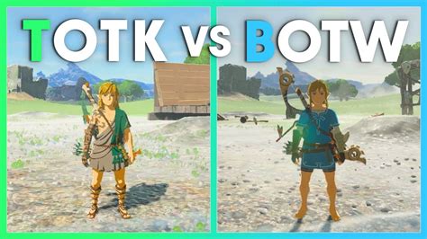 Totk Vs Botw New Gameplay Comparison Youtube