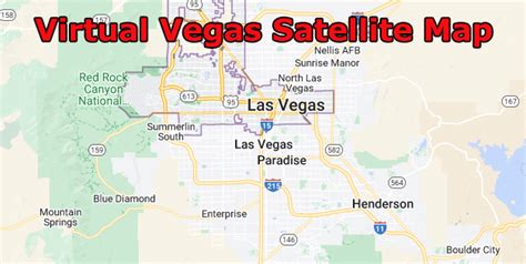 Satellite View Of The Las Vegas Strip Las Vegas Interactive Vr Map