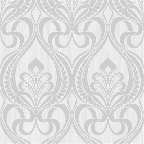 Silver Glitter Art Nouveau Wallpaper 113002 Lancashire Wallpaper