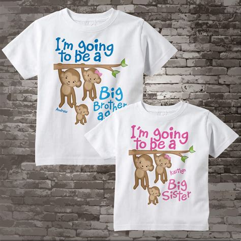 I M Going To Be A Big Brother Again Big Sister Shirt Set Etsy