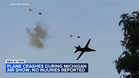 Thunder Over Michigan Plane Crash Today 2 Caught On Camera Ejecting