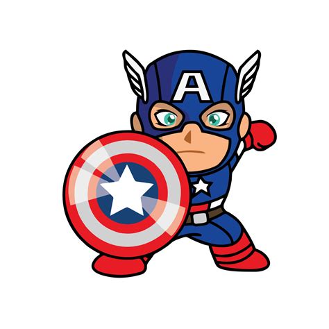 Captain America Marvel Vector Art Icons And Graphics For Free Download