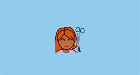 Usually manifest connected to the change of style in general. 💇🏾 Person Getting Haircut: Medium-Dark Skin Tone Emoji on ...