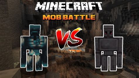 Minecraft Warden Golem Vs Netherite Golem Mob Battles Youtube