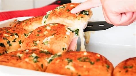 Ham And Cheese Stuffed Garlic Bread Rolls An Original Idea For Your