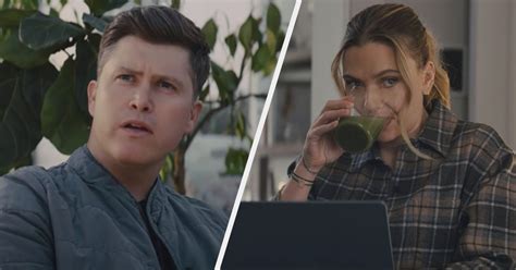colin jost and scarlett johansson trolled themselves in a super bowl ad and i m here for it