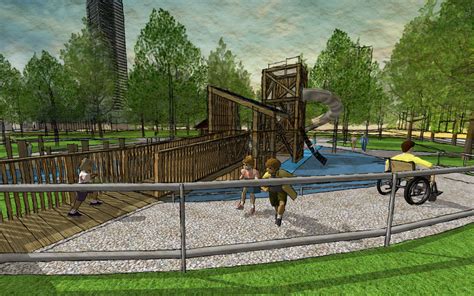 Playground Accessible Natural Towers Inclusive Earthscape Play