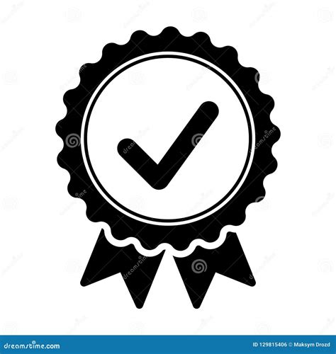 Icono Certificado Aprobado Icono Certificado Del Sello Símbolo Aceptado