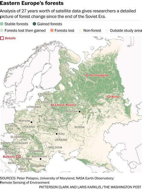 Map The Fall Of The Soviet Union Made The World More Wooded The