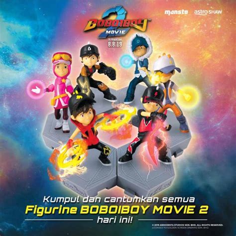 This time around boboiboy goes up against a powerful ancient being called retak'ka, who is after boboiboy's elemental powers. GSC Collect Figurine Boboiboy Movie 2 (25 July 2019 onwards)