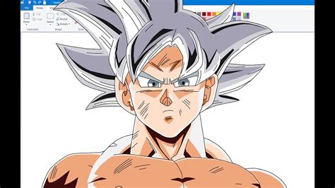 Toriyama drew concept art for complete ultra instinct, but not incomplete. How To Draw Goku Mastered Ultra Instinct in Paint | Dragon ...