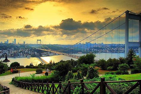 The Bosphorus Bridge Also Called The First Bosphorus Bridge Is One Of