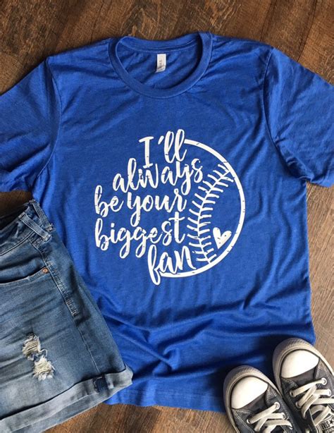 Ill Always Be Your Biggest Fan Baseball Softball Mom Tee Etsy