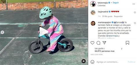 Tatán Mejía Enternece Al Enseñarle A Su Hija Menor A Montar Bicicleta