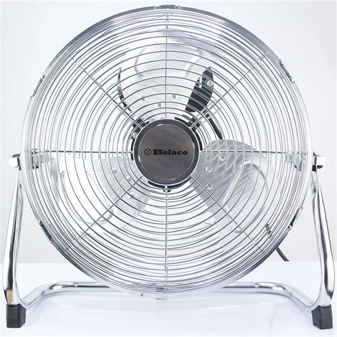 Buy Metal Floor Fan 12 High Velocity Chrome Gym Free Stand Fan Cooling
