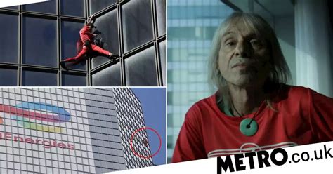French Spider Man Climbs 613ft Skyscraper For 60th Birthday