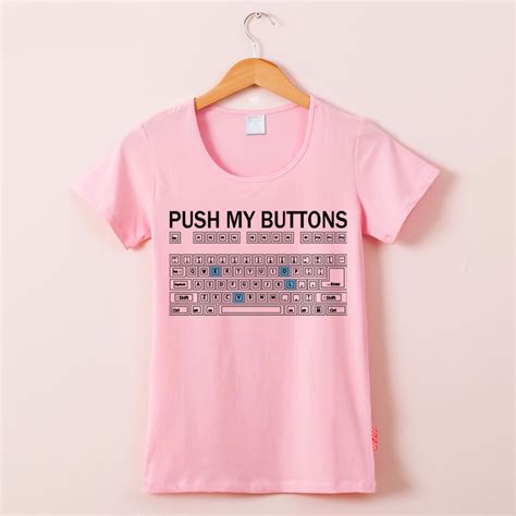 Push My Buttons Print T Shirt Push My Buttons Print T Shirt