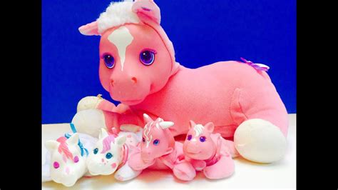 Pink Horse Gives Birth To Cute Baby Ponies Youtube