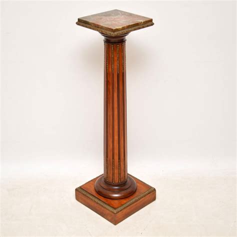 Antique Marble Top Pedestal Column Marylebone Antiques