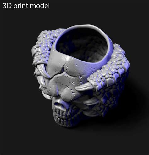 Skull With Claws Vol1 Penholder Cum Flowerpot Home Decor 3d Model 3d