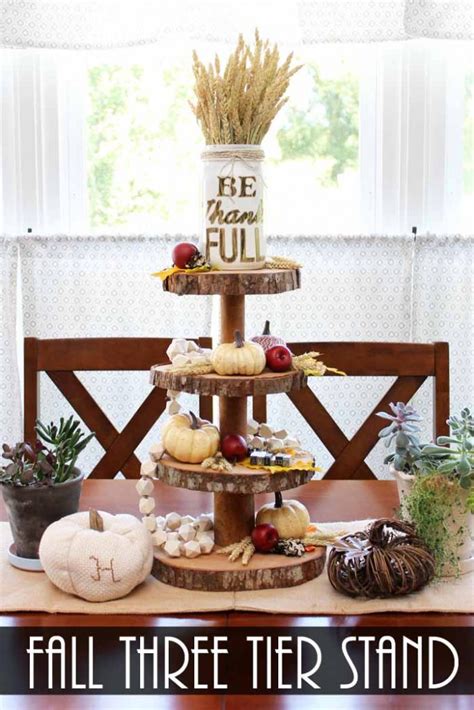 Three Tier Stand For Fall Decor Angie Holden The Country Chic Cottage