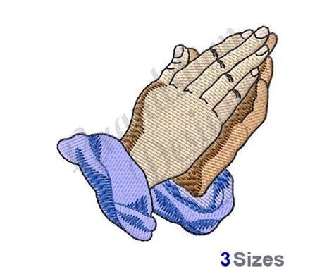 Praying Hands Machine Embroidery Design Machine Embroidery Quilts
