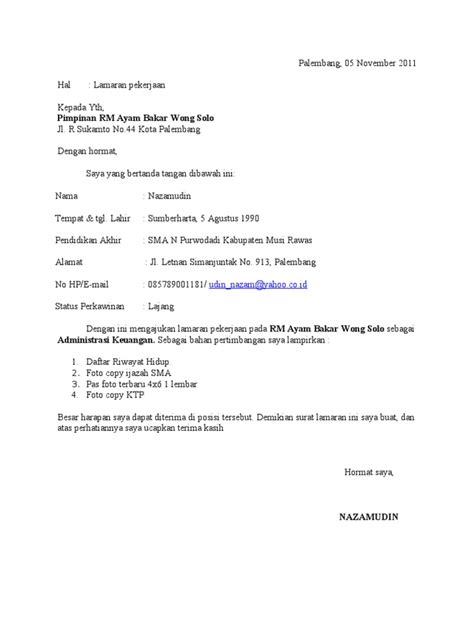 Jika dulu pengiriman barang dilakukan dengan mengirimkan lewat kantor pos, namun seiring dengan terima kasih sudah berkunjung ke blog contoh surat lamaran kerja terbaru 2016 ini dan semoga. 50+ Contoh Surat Lamaran Kerja Rumah Makan - BERBAGI RESEP