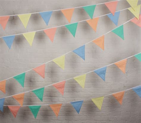 Pastel Shades Bunting The Cotton Bunting Company