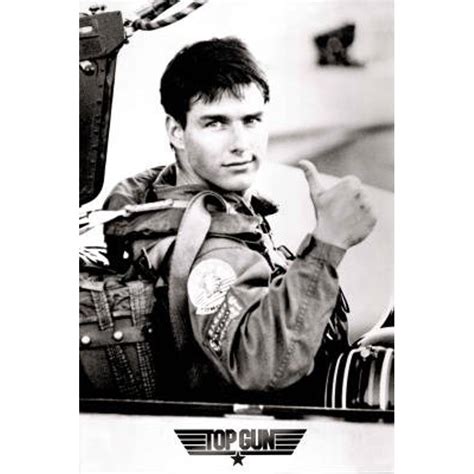 Top Gun Movie Tom Cruise Thumbs Up Poster Print