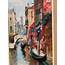 Beautiful Circa Mid Century Oil Painting Of A Venice Canal Scene Signed 