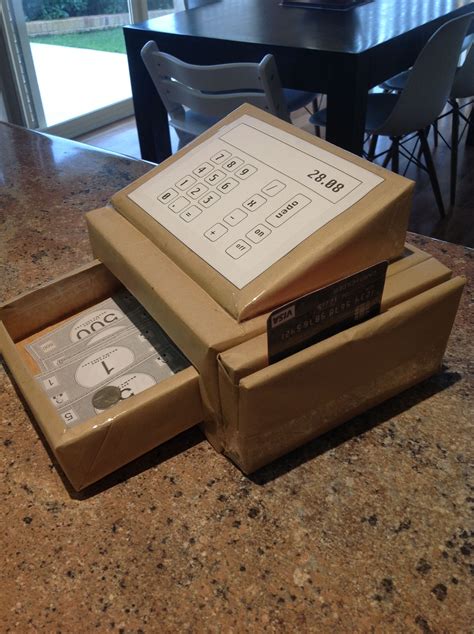 Maybe you would like to learn more about one of these? Cardboard cash register (with EFTPOS!) | Diy kids kitchen ...
