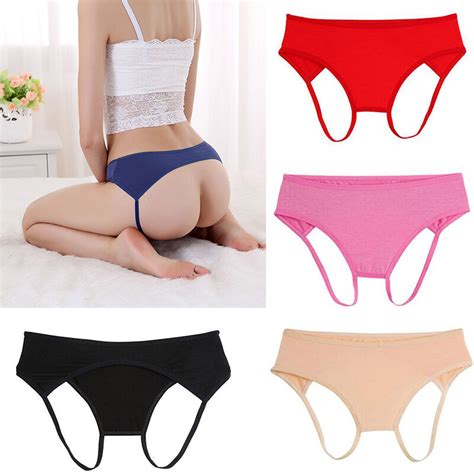 sexy ladies lace open butt backless panties thongs lingerie crotchless underwear ebay