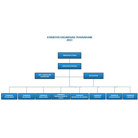 Contoh Struktur Organisasi Organizational Structure Pt Bumi Reverasite