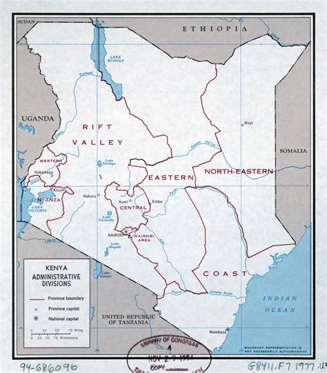 Map Of Kenya With Cities View Larger Map Pdf Version Printable