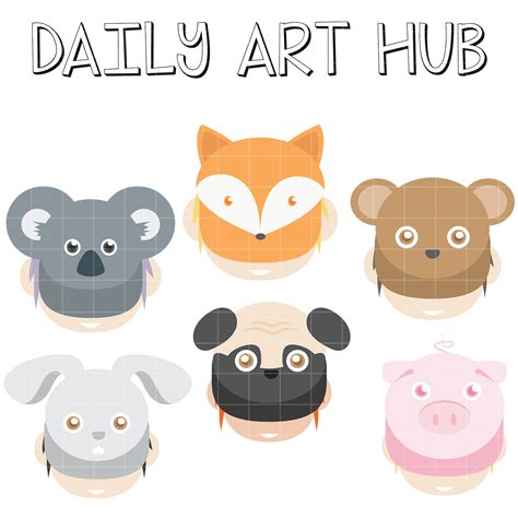 Party Animals Clip Art Set Daily Art Hub Graphics Alp