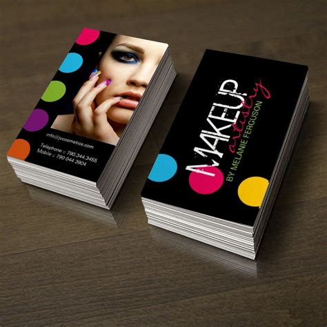Makeup Artist Visiting Card Ideas Modern Contemporary Business Card