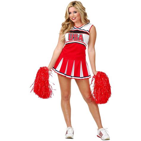 Cheerleader Fancy Dress Adults Vlrengbr