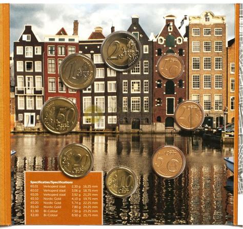 Netherlands 8 Coins Set 2017 Amsterdam Bu Booklet With Cover 3191 1