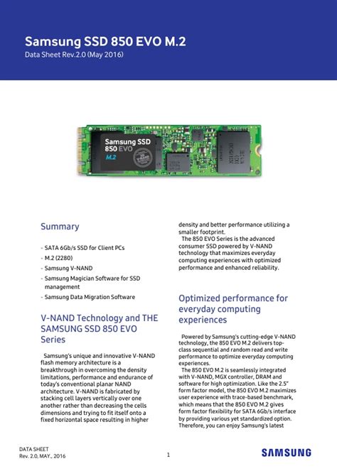 Samsung 850 Evo Consumer Ssd Specs And Features Samsung